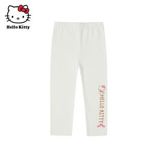 Hello Kitty凯蒂猫童装女童春秋款棉打底裤儿童弹力裤子休闲长裤