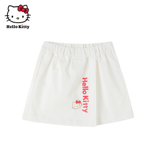 Hello Kitty童装女童春款棉牛仔半身裙子休闲短裙裙裤