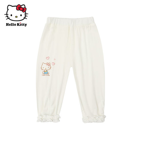 Hello Kitty童装春秋女童莫代尔长裤防蚊裤灯笼裤子