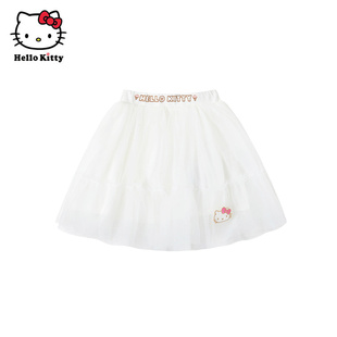 Hello Kitty凯蒂猫童装女童春款休闲半身裙宝宝网纱裙子