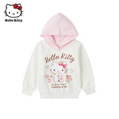 长袖 女童春款 连帽卫衣儿童休闲上衣 Kitty凯蒂猫童装 Hello