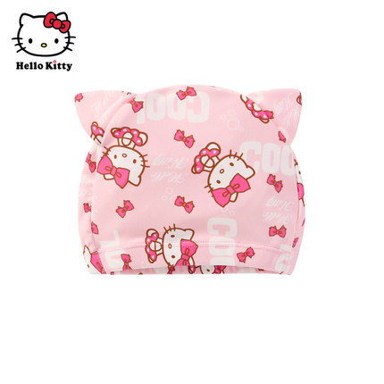 Hello Kitty卡通印花泳帽女童可爱松紧款游泳帽子