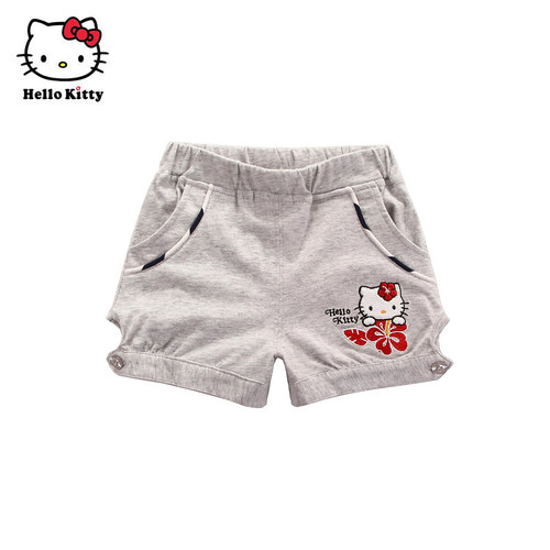 Hello Kitty凯蒂猫卡通可爱风纯棉休闲短裤女童夏季裤子