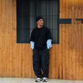 圆领长袖 LAPIVIMA 卫衣休闲日系秋 TEE 层次衬衣袖 LAYERED SHIRT