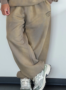 LAPIVIMA SPLASH-DYE SWEATPANTS 重磅喷染刺绣立体廓形亲肤卫裤