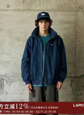 LAPRIMA ACTIVE JACKET日系连帽牛仔3M夹美式工装棉外套保暖夹克