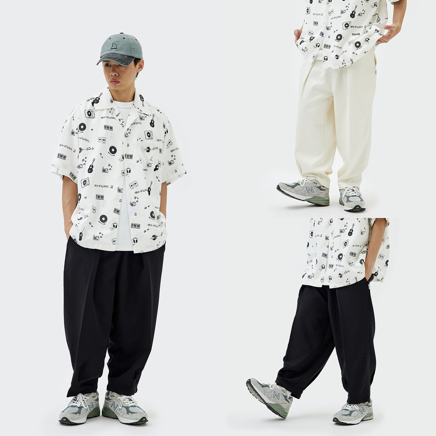 laprima松紧腰休闲长裤