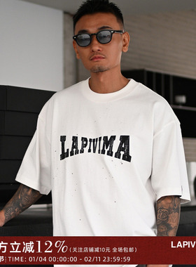 LAPIVIMA PRINTED INK SPLATTERED TEE T-SHIRT 残缺印花泼墨短袖