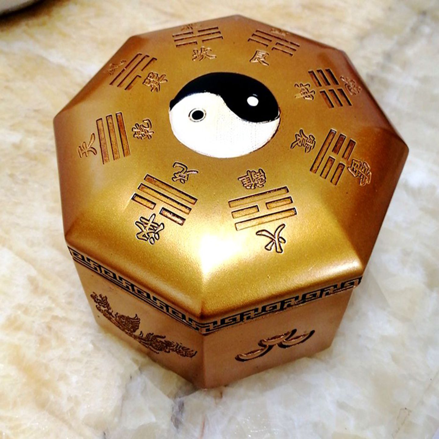 四大神兽八卦盒地理补库文创摆件