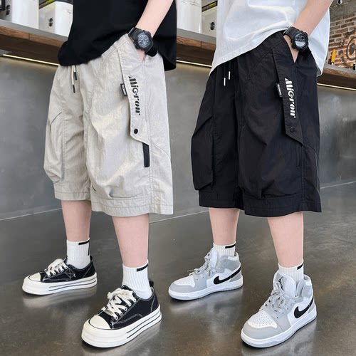 男童短裤夏季薄款2026新款儿童夏装工装裤中大童中裤男孩夏款裤子