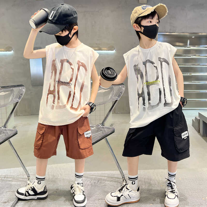 2025新款背心套装运动服帅气夏季