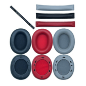 适用EDIFER漫步者W800BT PLUS耳机套罩垫头梁护套红黑灰色earpads