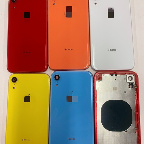 适用于XR全新后盖中框后盖玻璃总成有logo带按键