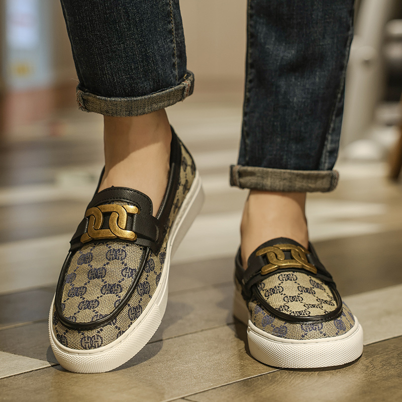 乐福秋季潮男鞋子高级感2024新款