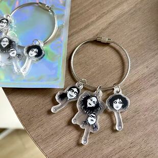 日本漫画动漫伊藤润二人头气球亚克力挂件 钥匙扣包包挂饰富江