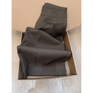 宽松显瘦垂感慵懒风休闲裤 女春季 裤 175高个子超长180高腰咖色西装