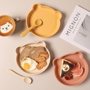 宝宝餐盘硅胶吸盘一体式儿童餐具自主进食防摔婴儿吃饭专用辅食盘