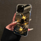 暗金蝴蝶吸金招财适用iPhone16promax手机壳华为p70红米k80创意vivox90镜面opporeno7小米15少女mate60一加13