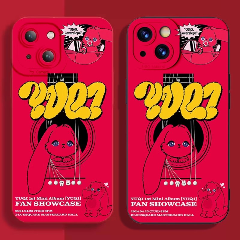 宋雨琦同款专辑YUQ1小兔子适用iphone15华为pura70苹果13手机壳opporeno8vivox90红米note9小米14mate60一加9