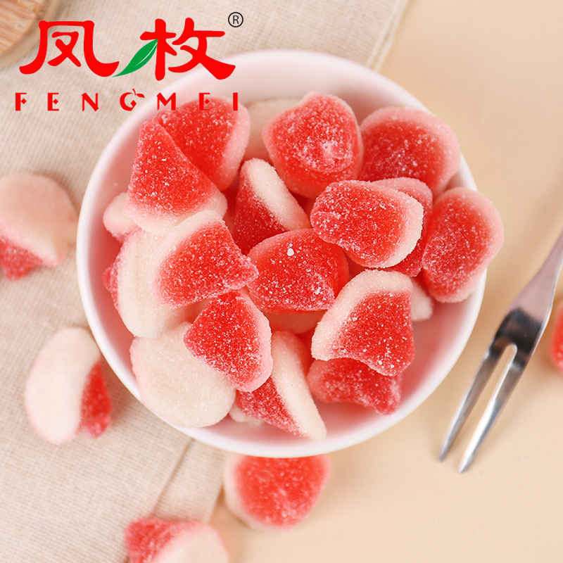 凤枚软糖圣诞帽形状软糖酸甜糖果