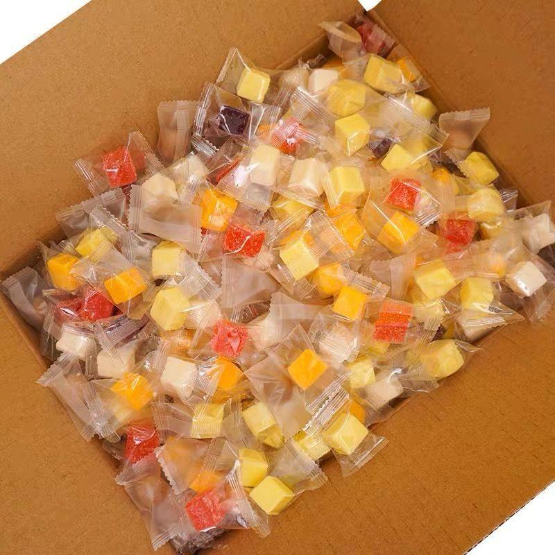 芒果糕草莓糕椰子 酸奶软糖5斤装网红零食休闲食品果汁软糖