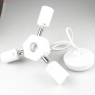 供应新款 转换灯头厂家直销 吊灯头吊挂灯座一转四