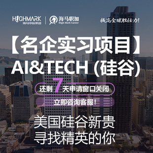 美国硅谷实习人工智能AI实习IT商分数分留学生寒假暑期远程实习
