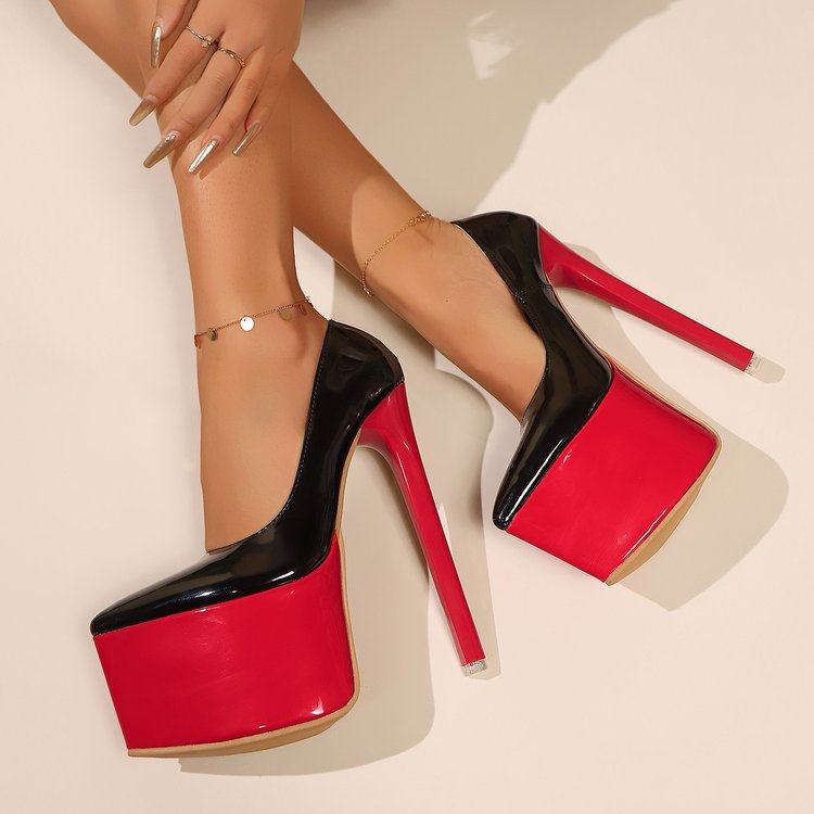 大码新款18CM超高跟鞋