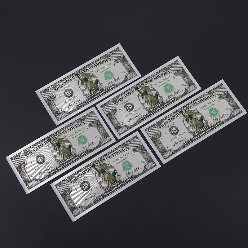银箔自由女神100000纪念币pet塑料金箔金钞美元纪念币纪念银钞
