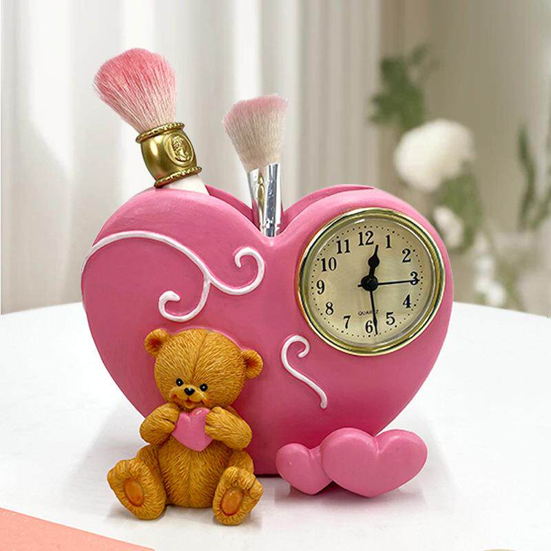 时尚创意小猴小熊笔筒收纳筒多用途装饰摆件儿童生日礼物