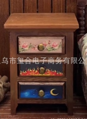 跨境新Feyre Archeron Chest of Drawers Dollhouse抽屉柜娃娃屋