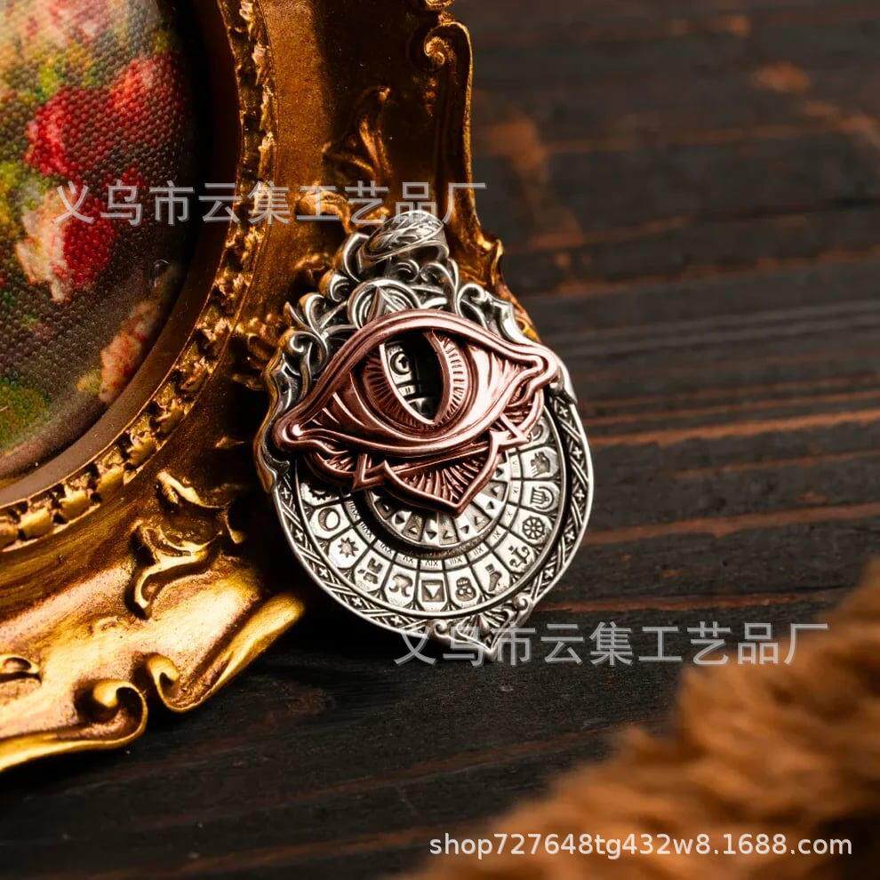 跨境新品Handmade Tarot Vision Pendant塔罗牌神秘眼愿景吊坠