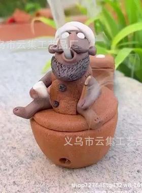跨境新品 Funny Incense Burner 有趣的香火燃烧器树脂工艺品摆件