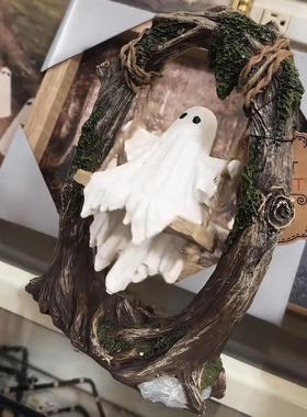 跨境新品Halloween Swing Ghost Decoration 万圣节装饰秋千鬼魂
