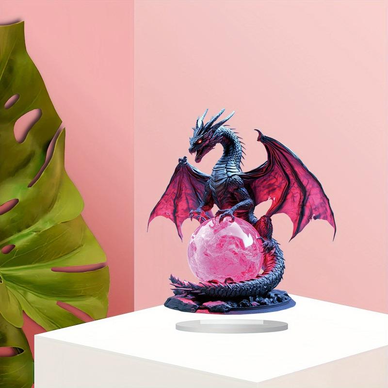 跨境波西米亚风格水晶龙晶球平面桌面装饰多用途家居房间艺术装饰