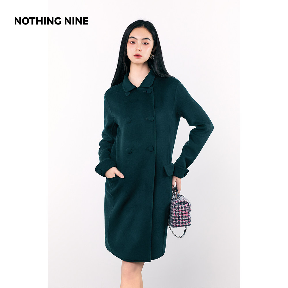 NOTHING NINE 松杉冷萃 意大利进口100%羊毛呢子外套/半身裙