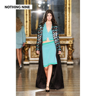 围巾 NOTHING 奥汀盐湖针织开衫 米兰秀款 半身裙 NINE