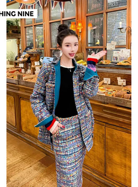 NOTHING NINE 鸢尾缪斯法国进口scop定制金属扣外套