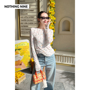 有弹力 游乐场原创图案打底衣上衣 NOTHING NINE