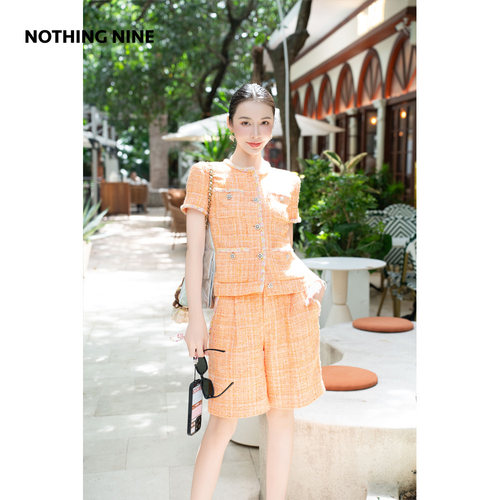 NOTHING NINE 柑橘物语意大利进口面料上衣/短裤