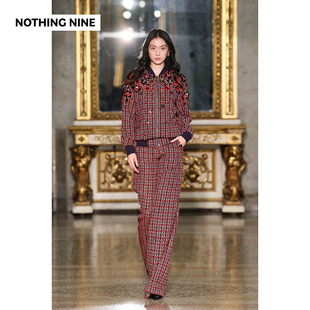 NINE 长裤 米兰秀款 格纹意大利进口面料上衣 星燃之歌 NOTHING