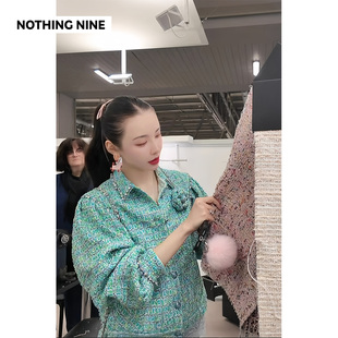 短裤 NOTHING 手工钉钻外套 珍妮三部曲法国进口JT粗花呢套装 NINE