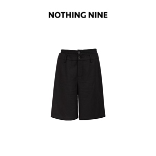 短裤 NOTHING 意大利进口含羊毛西装 黑狐 NINE