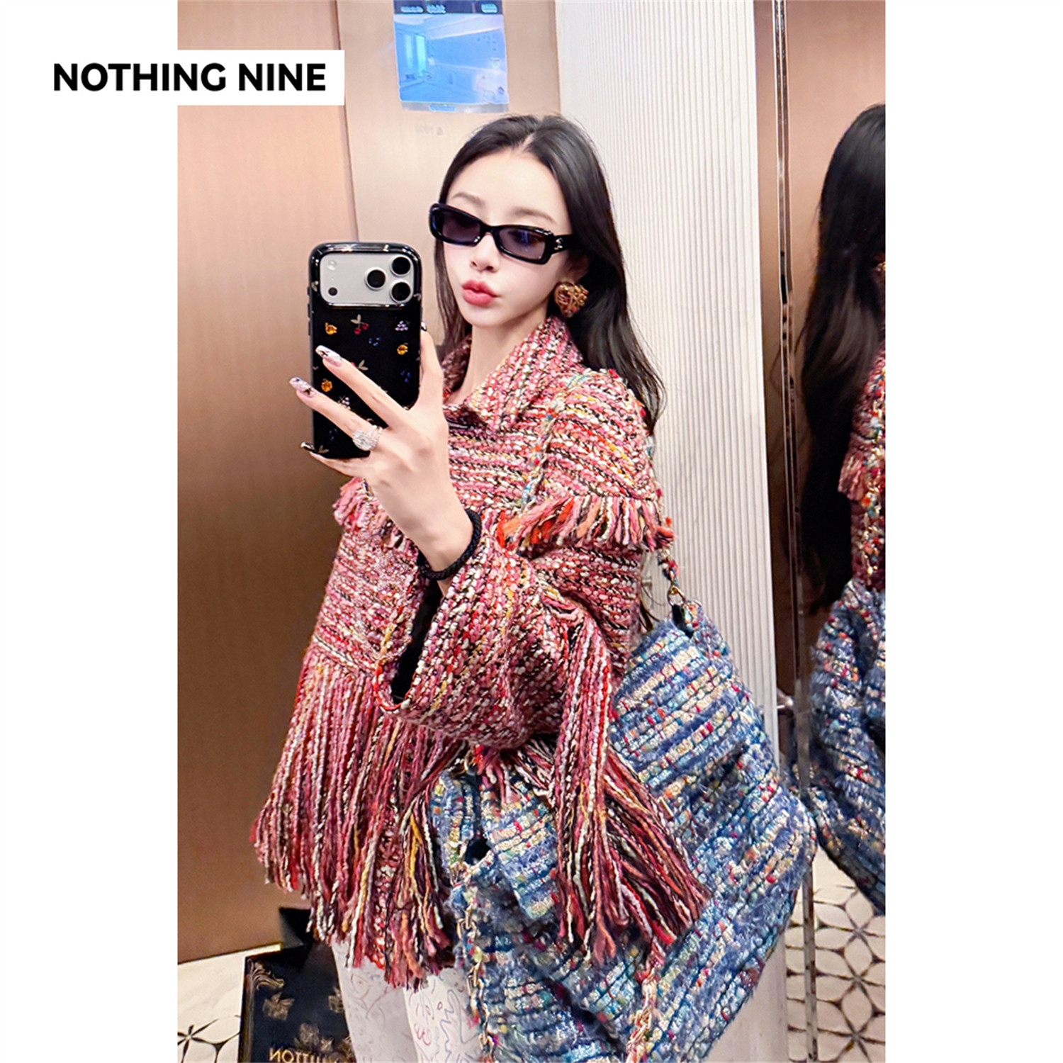 NOTHING NINE 卡米列粗花呢流苏外套,女装/女士精品,毛呢外套,淘宝优惠券,粉丝福利购,淘宝优惠卷