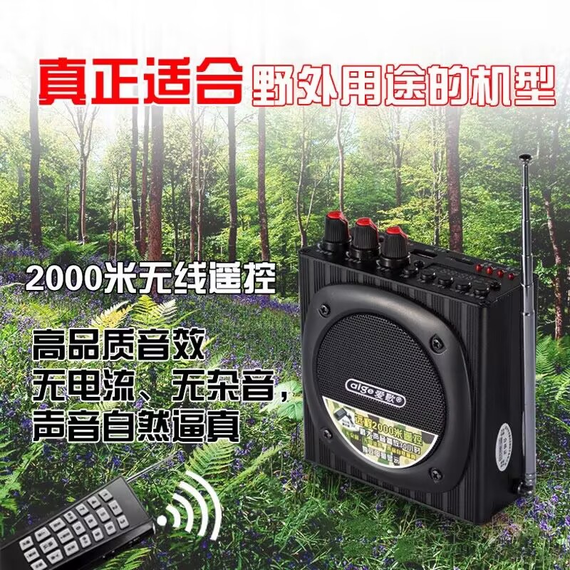 小蜜蜂蓝牙音箱晨练健步户外仿声扩音器教学促销遥控播放音户外媒
