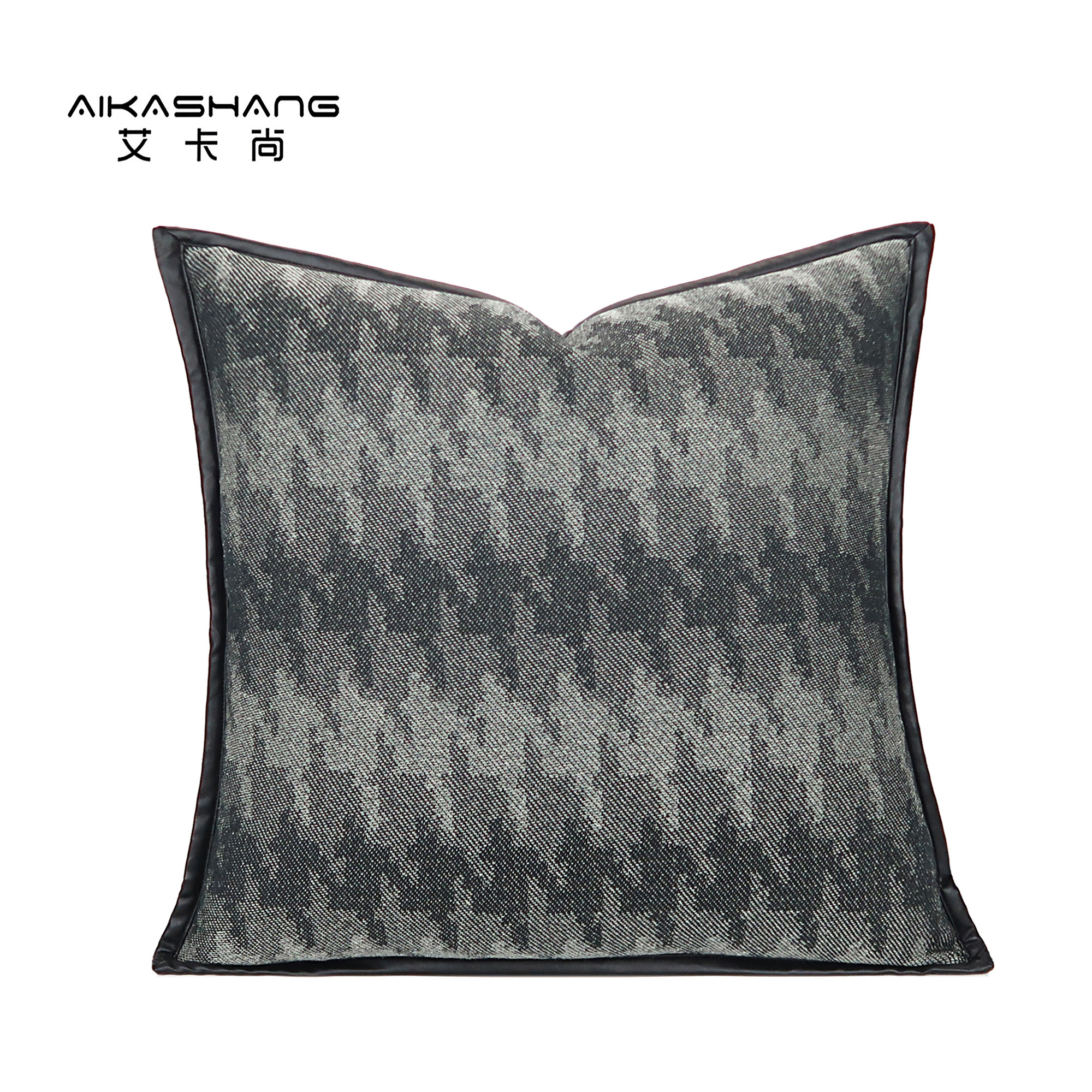 现代简约酒店民宿靠包靠枕样板间灰绿色千鸟格抱枕沙发高级靠垫套,居家布艺,靠垫/抱枕,淘宝优惠券,粉丝福利购,淘宝优惠卷