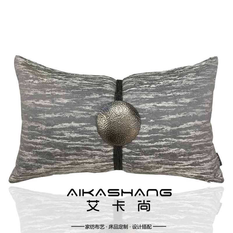 现代新中式腰枕样板间绑带