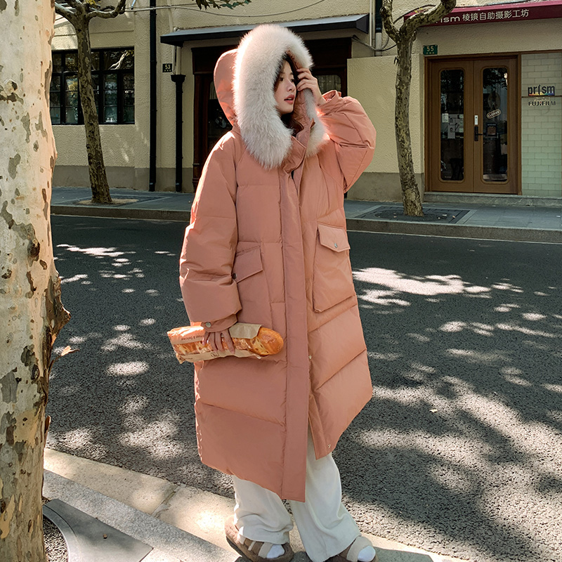 现货2025冬季新品长款大毛领棉服外套137-8010-P195-控298，女装棉衣/棉服，浙宝137