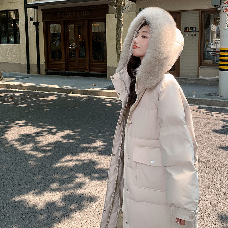 现货2025冬季新款长款大毛领棉服外套137-8011-P195-控298,女装棉衣/棉服,浙宝137