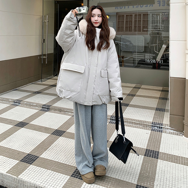 现货2025冬季新款90白鸭绒短款派克羽绒服137-5060-P285-控428,女装羽绒服,浙宝137